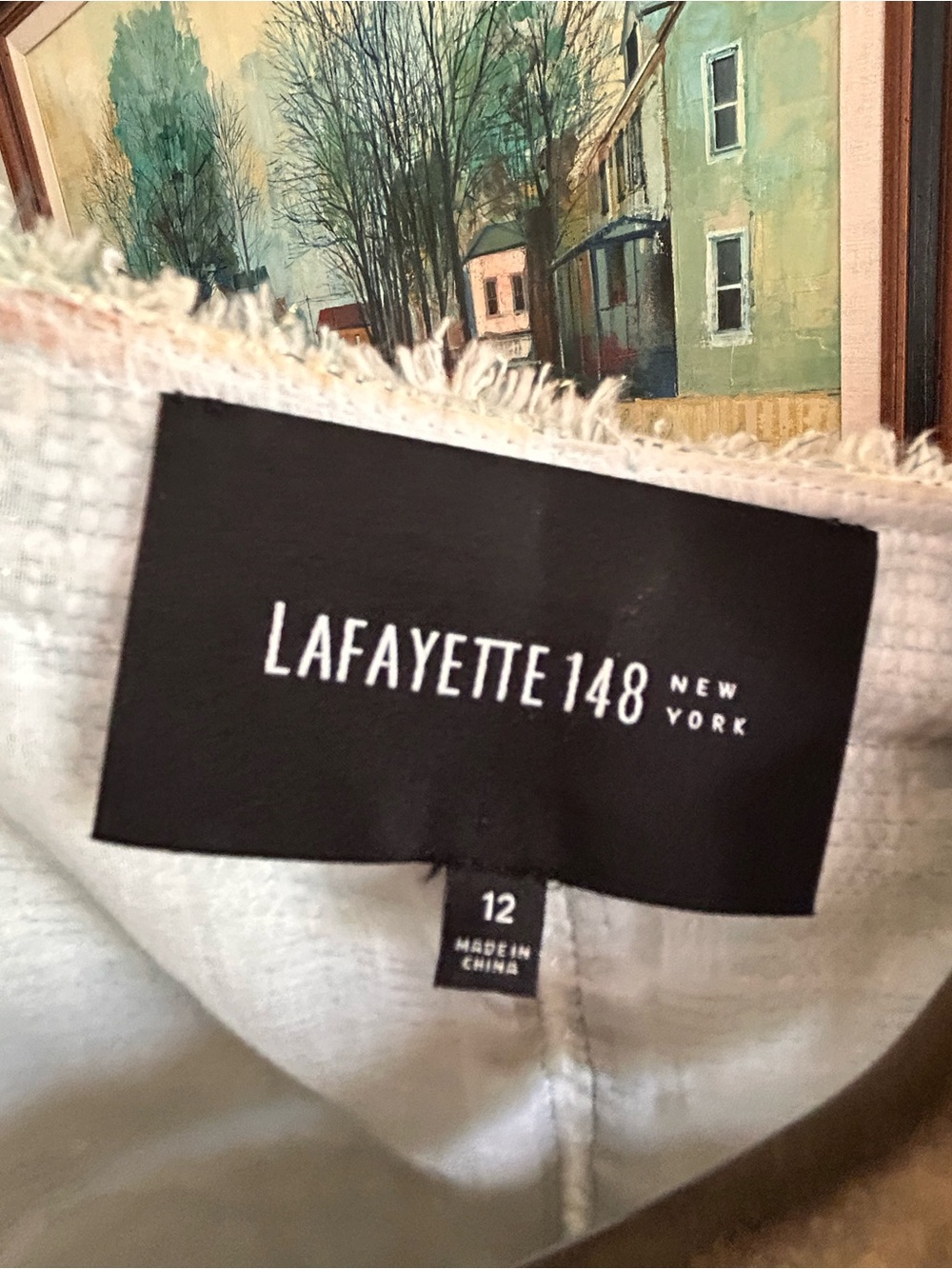 Lafayette 148 New York Light Blue and Metallic Silver Tweed Jacket